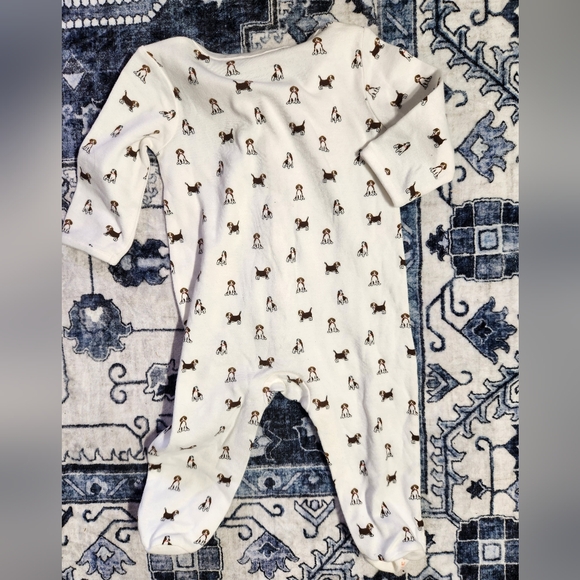 Janie and Jack White and Brown Pajama Sets Soft and Lightweight - Picture 3 of 3